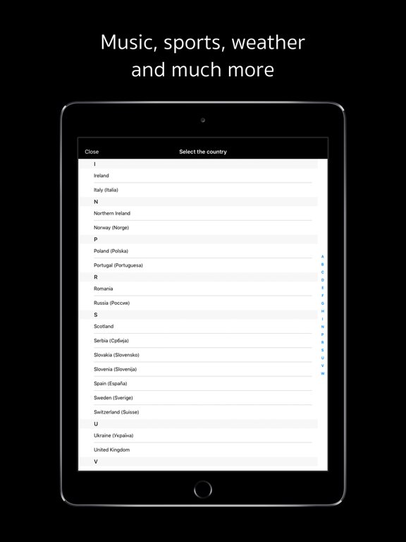 Global Radio - top FM stations iPad screenshot 4 - Entertainment app