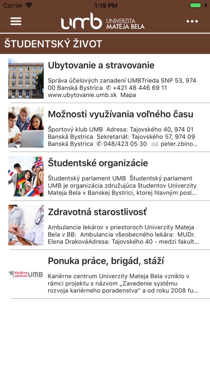 Univerzita Mateja Bela v Bansk screenshot-6