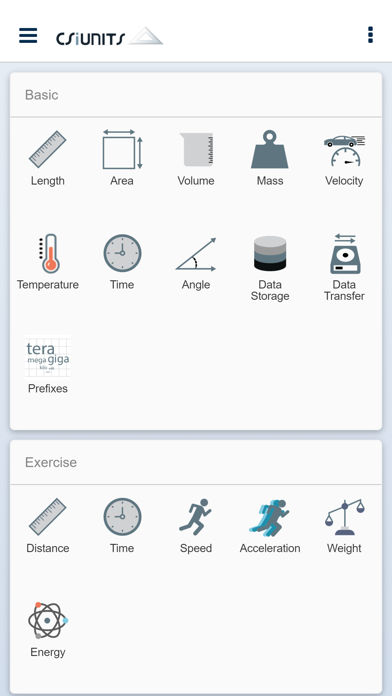 CSiUnits iPhone screenshot 1 - Utilities app