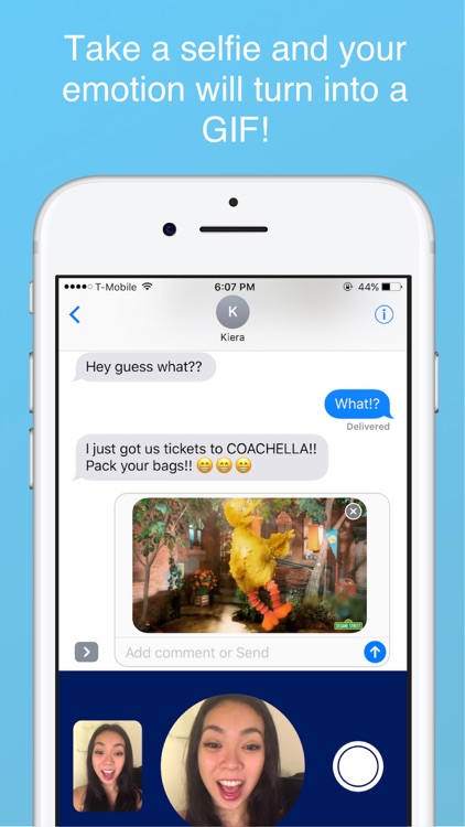 WinkChat - Turn your emotion into GIFs!