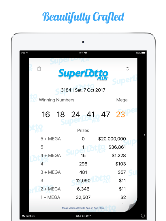 Screenshot #4 pour SuperLotto Plus Results