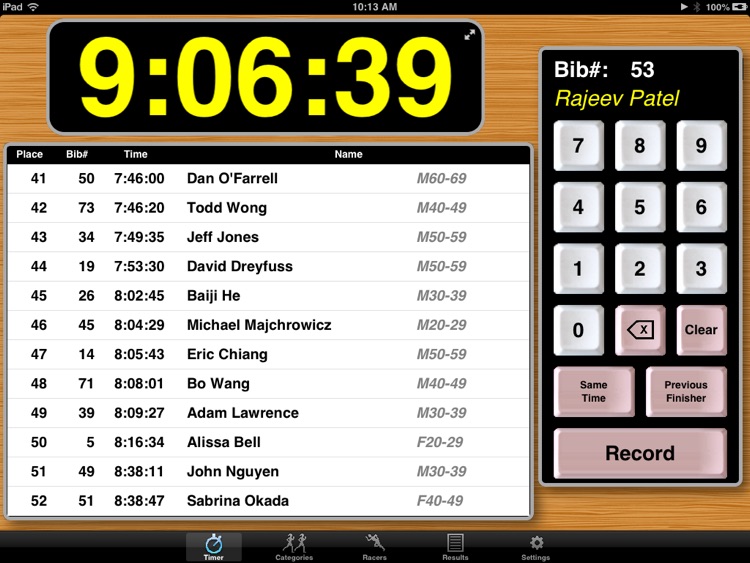 PocketTimer Pro for iPad