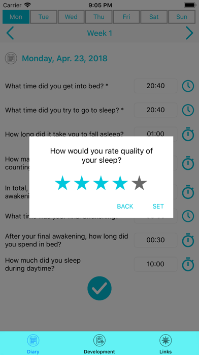 Screenshot #2 pour Sleep-Diary