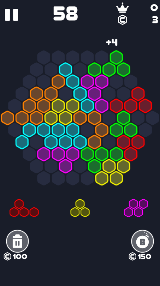 #5. Neon Block Puzzle : Fill Board (iOS) Podle: Hoang Vinh Nguyen