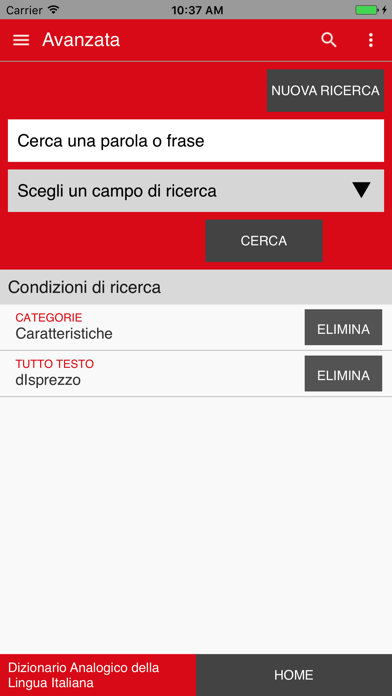 Dizionario Analogico Screenshot