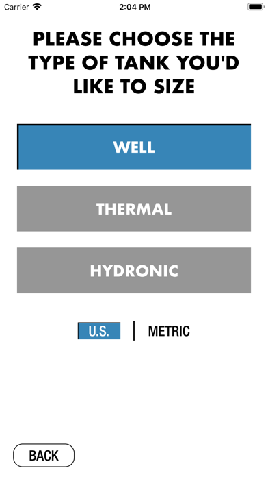 Flexcon Industries Tank Sizing screenshot 2