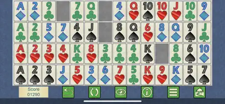 Aces + Spaces card solitaire