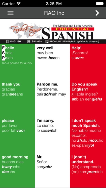 Essential Spanish Mexico