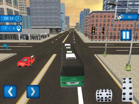 Modern Bus Coach Driving