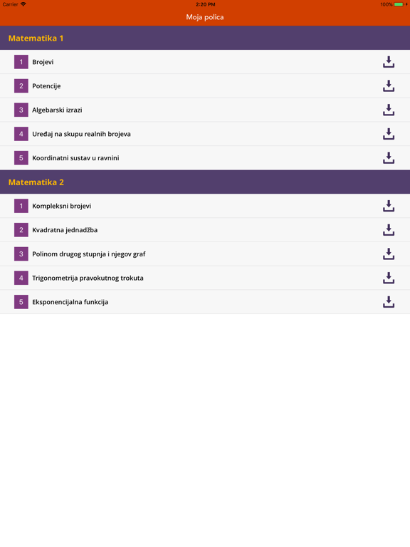 Screenshot #5 pour e-Škole Matematika 1 & 2