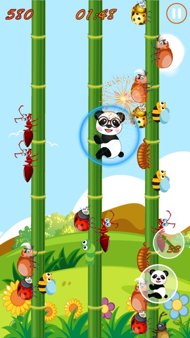 Panda Slide - Attack The Bug screenshot 2