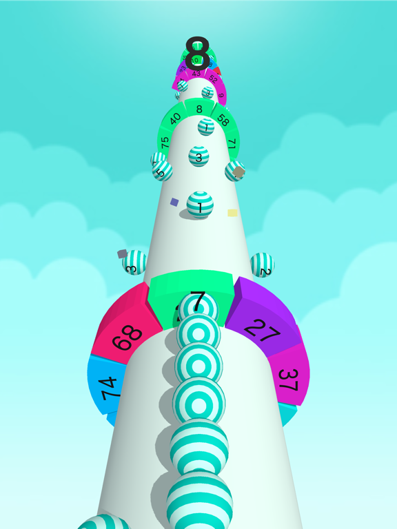 Helix Snake vs Twisty Block 3D iPad screenshot