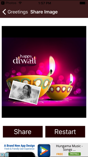 Diwali Greetings Card Maker For Beautiful Wishes(圖5)-速報App