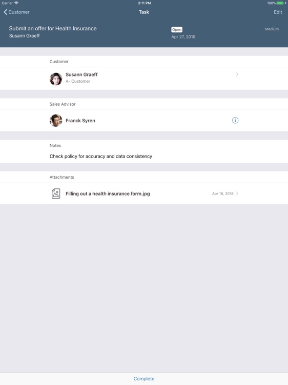 SAP Insurance Sales Assistant