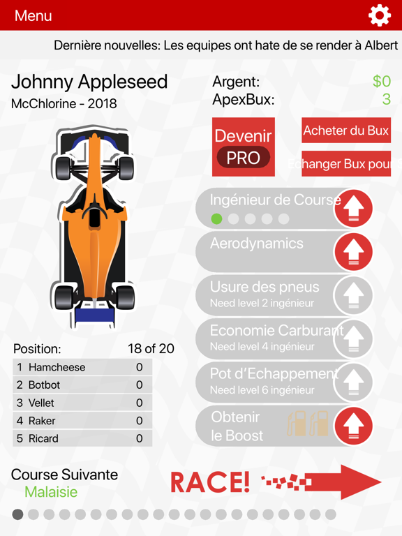 Screenshot #4 pour APEX Race Manager 2019
