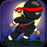 Baby Ninja Runs Behind Temple