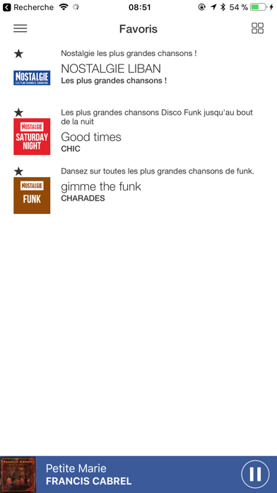 Nostalgie Liban iPhone screenshot 6 - Music app