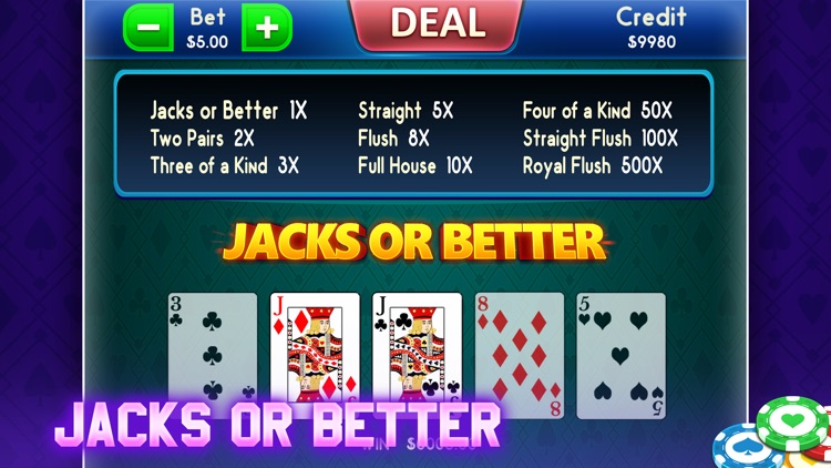 Video Poker: Fun Casino Game screenshot-3