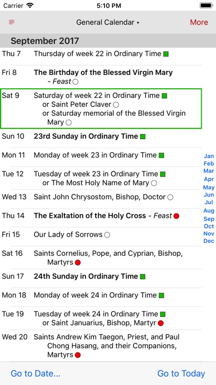 Catholic Calendar screenshot-0