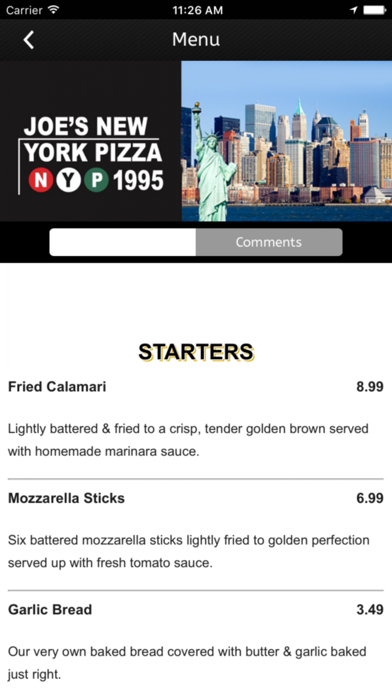 Joe's NY Pizza Screenshot 4 - AppWisp.com