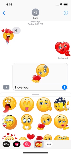 I Love You Emoji Stickers On The App Store I Love You Emoji Stickers On The App Store