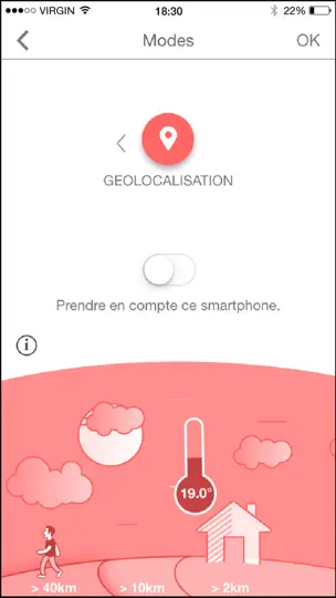 Capture d'écran de Thermostat Connecté sur iPhone 3