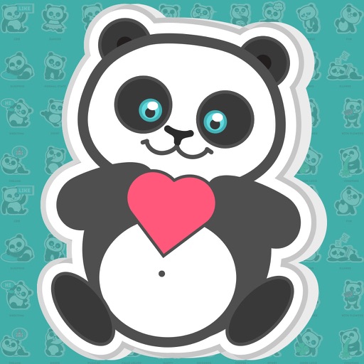 panda bear animated stickers