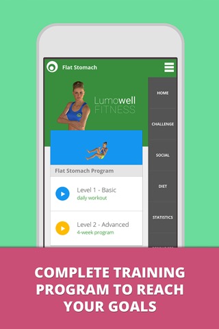 Flat Stomach Workouts Lumowellのおすすめ画像1