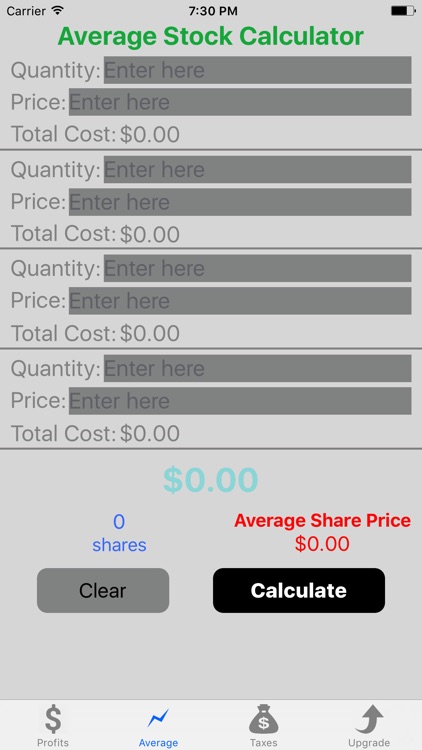 Stock Target Calculator