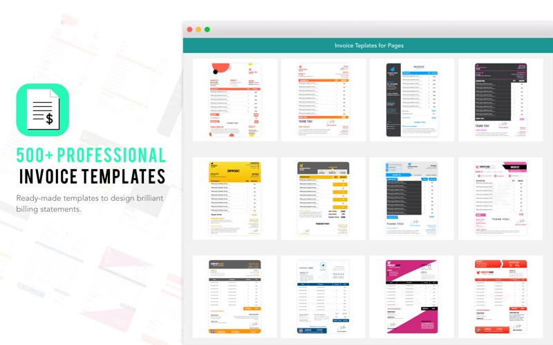 Screenshot #1 pour Invoice Templates for Pages