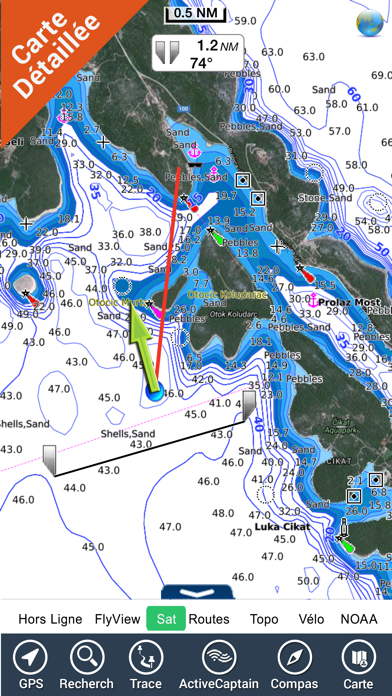 Screenshot #2 pour Boating Croatia Nautical Chart