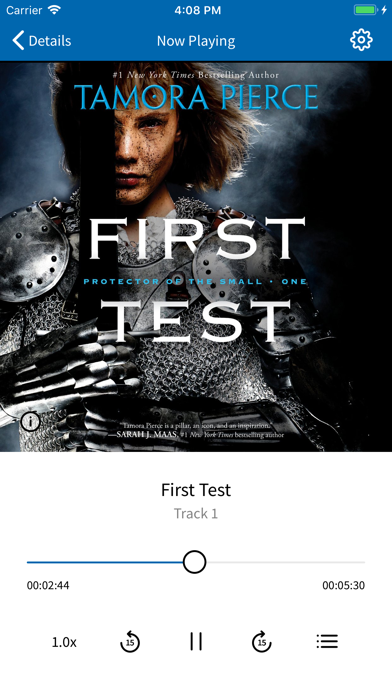 EBSCO Audiobooks Screenshot