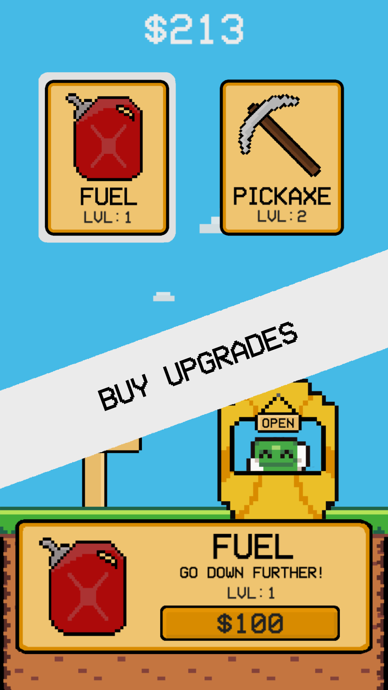 Minetime: An Exciting Mining Game