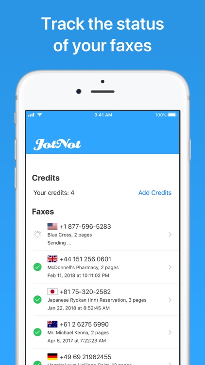 JotNot Fax screenshot-4