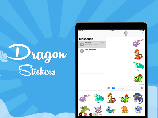 Dragon Emojis iPad screenshot 4 - Stickers app