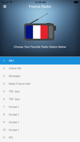 France Radio Station:French FM screenshot