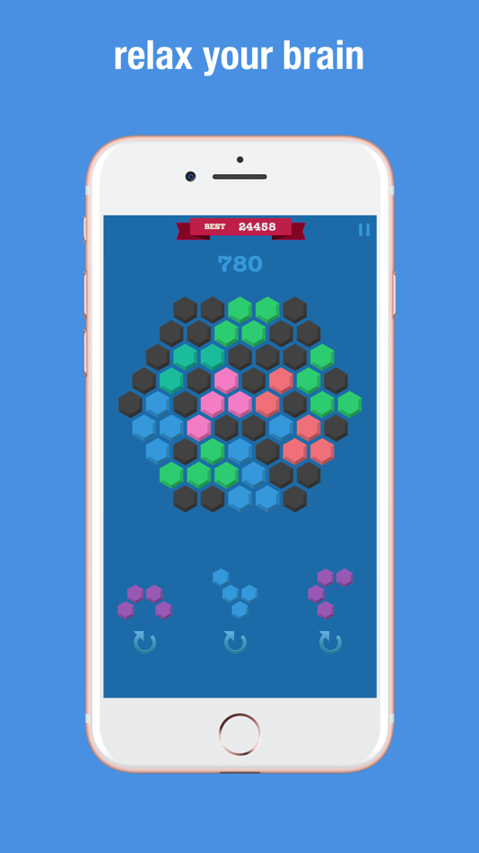 #7. Hexagon Match Geometry Puzzle (iOS) 由: 朝 姜