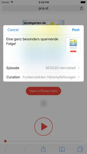 Screenshot von Skoon auf dem iPhone 5