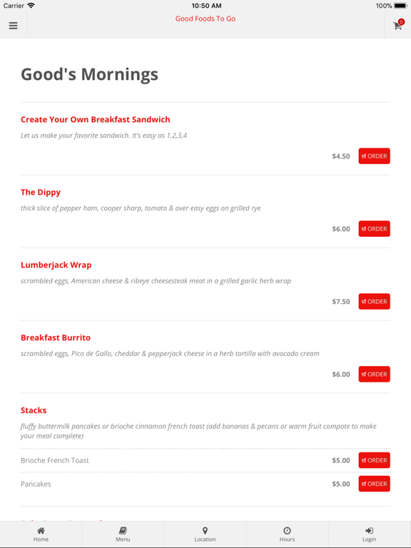 Screenshot #6 pour Good Foods To Go Deli Bakery
