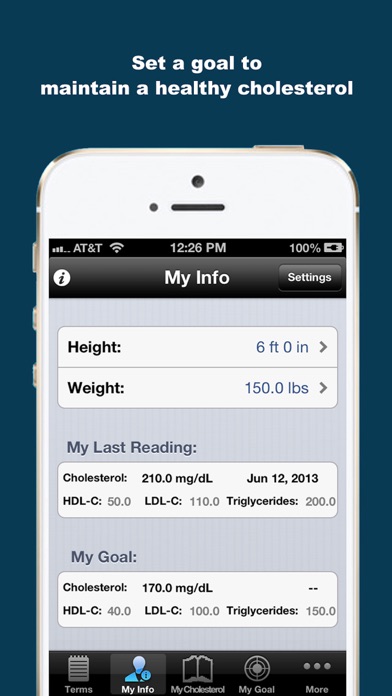 Cholesterol Track-iCholesterol Screenshot