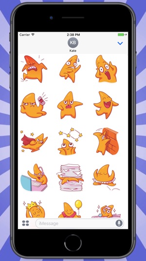 Cool Orange Star Stickers(圖2)-速報App