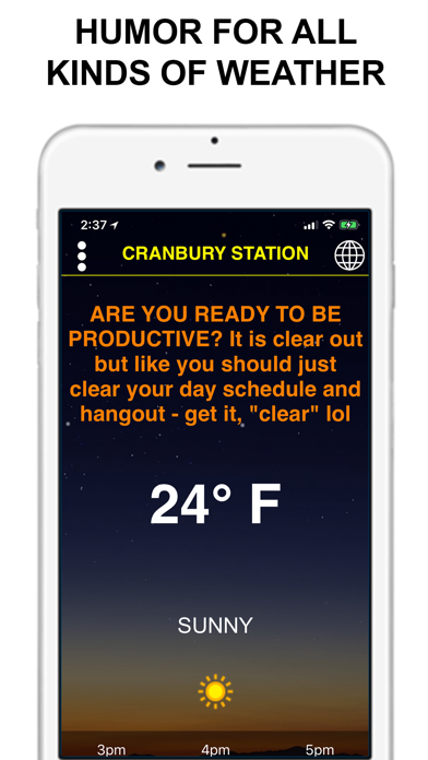 Screenshot #1 pour Funnycast - Funny Weather