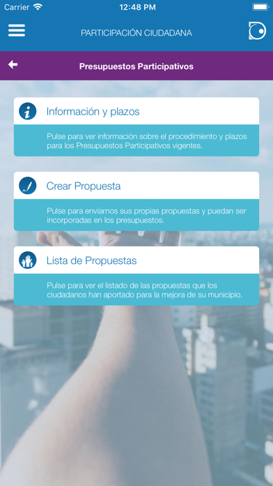 Screenshot #2 pour Participación Ciudadana Demo