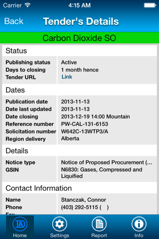 Tender Alert screenshot 3