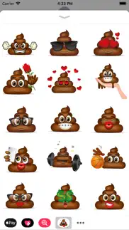 poop emoji stickers - cute poo iphone screenshot 3