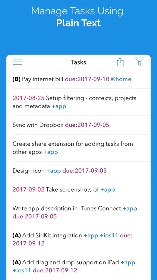 Todotxt+ - 1.1.2 - (iOS)