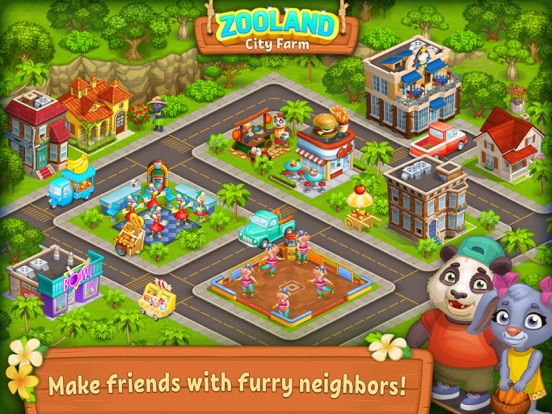 Farm Zoo: Happy Animal Village iPad screenshot 1 - Games app