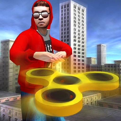 Fidget Spinner Frisbee Hero - superhero fighting icon