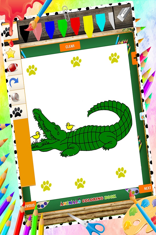 Toddler Animal Coloring Book screenshot 4