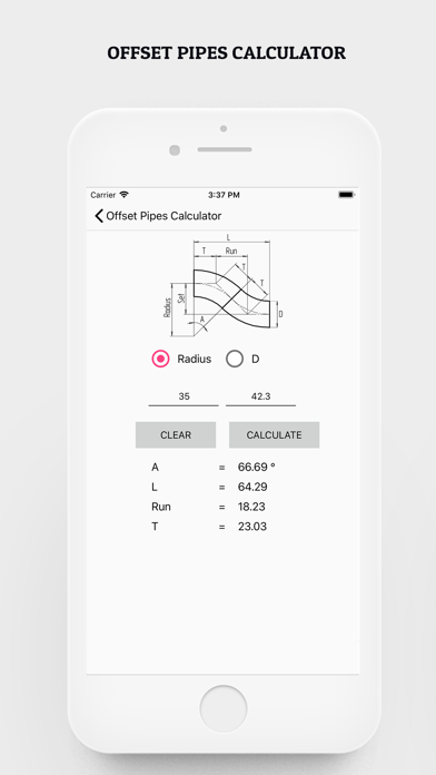 Offset Pipes Calculator screenshot 4